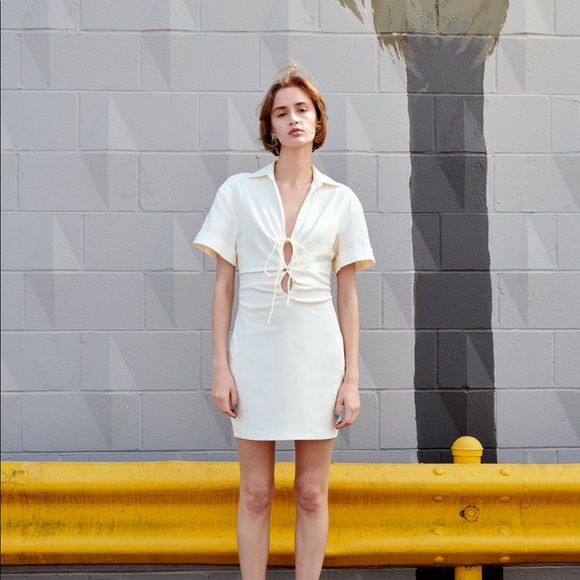 Zara Stretchy Linen Blend Dress - Picture 10 of 15